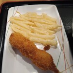 讃岐うどん 條辺 - じゃがいも天とうずらフライ