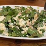 琉球居酒屋　あぱら樹 - ニガナと豆腐の味噌和え