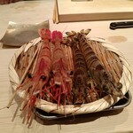 鮨 銀座 おのでら - ボタン海老と車海老