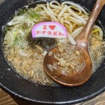 焼肉とかすうどん 龍の巣 - 名物かすうどん
