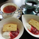 きっ茶 花々 - ランチに付くドリンクとデザート