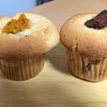 焼菓子ガブリ - かぼちゃマフィン、プルーンマフィン