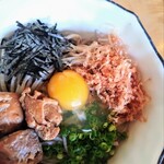 純そば 一風庵 - 鶏肉の入った ぶっかけそば