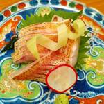 とんがらし - のどぐろ焼き霜造り