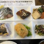 わ楽 - 上:鯖の昆布締め［富山］鯖のいり焼き［島根］鯖のじゃう［兵庫］下:焼き鯖寿司［福井］サバ飯コロッケ［青森］鯖のちしゃもみ［広島］