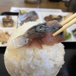 わ楽 - 鯖の昆布締め　オンザライス  