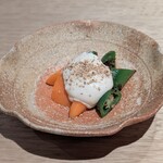 清喜 朔 - 白和え：万願寺唐辛子、ニンジン