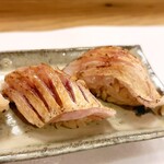 穴子料理と地酒 浅草 川井 - のどぐろの握り　宮城産一本釣り