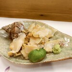 穴子料理と地酒 浅草 川井 - つぶ貝のお造り
