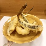 穴子料理と地酒 浅草 川井 - メゴチの天麩羅