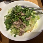 羊肉専門店 辰 - 冷しゃぶサラダ