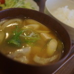 ユニバーサルカフェ minna - 豆腐ネギ汁