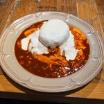 ESPRESSO D' WORKS yellow - 名物！！ダブルチーズハンバーグオムライス