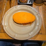 ESPRESSO D' WORKS yellow - 名物！！ダブルチーズハンバーグオムライス