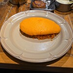 ESPRESSO D' WORKS yellow - 名物！！ダブルチーズハンバーグオムライス