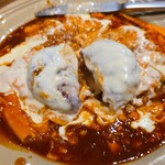 ESPRESSO D' WORKS yellow - 名物！！ダブルチーズハンバーグオムライス