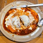 ESPRESSO D' WORKS yellow - 名物！！ダブルチーズハンバーグオムライス