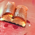 築地 すし Omakase - あん肝スイカ