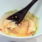 築地 すし Omakase - フグの雑炊風茶漬け