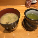 やはしら すし勘 - ランチの味噌汁
