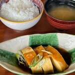 まーさんもげSUN 国見店 - ご飯セットと卵焼き！あんがかかってて珍しい