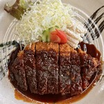 三和 - 料理写真:厚切り味噌カツ定食（1700円）