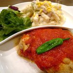 ＴＨＥ ＯＲＣＨＡＲＤ - ('10/02)若鶏もも肉のトマト煮込みとマカロニサラダ