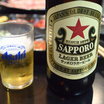 焼肉ホルモンばつぐんや - 赤星大瓶