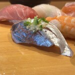 寿司あおい - あおい上握り
本鮪中トロ、白身、生サーモン、えんがわ、真あじ、蒸し海老、いか、いくら軍艦、玉子、ねぎとろ巻