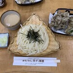 大澤屋 - 「楓(ざるうどん、舞茸天ぷら2ヶ)」¥1485+「大盛」¥165+「ごま汁変更」¥220