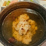 鉄板焼 いちか - ガーリックライス出汁茶漬け