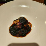 鉄板焼 いちか - 茄子の海苔ソース和え