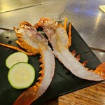 鉄板焼 いちか - 焼き前の伊勢エビ