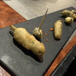 Mr.Bake&Mrs.Grape - ししとうと栗のフリット　くりはほくほくー