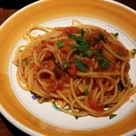 フィーコディンディア - 富良野産絶品完熟トマトのちょい辛スパゲティー