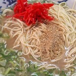 元祖ラーメン 博多元長 - 替え玉後