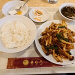 中華料理福臨門 - 豚肉細豚肉とニンニクの芽の辛子炒め850円切りの香り辛子炒め800円