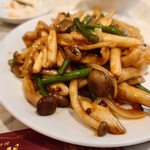 中華料理福臨門 - 豚肉細豚肉とニンニクの芽の辛子炒め850円切りの香り辛子炒め800円