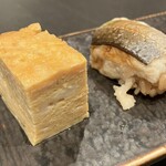 鮨 いつみ - 穴子、だし巻き玉子