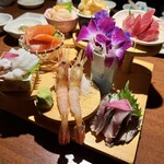 磯金 漁業部 枝幸港 - 浜盛り(7点) 段盛りスタイル