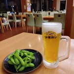 食事処　七福 - おつまみセットの枝豆もこんなにもりもり