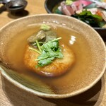 居酒屋じげん - 里芋まんじゅうと生ふの揚げたし