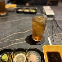 和牛焼肉 伍感 - とても美味しいコーン茶で乾杯