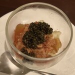 オステリアエンネ - <前菜①> ◆ルッソ コース（9,800円）
            キャビアとカリフラワーのババロア