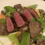 オステリアエンネ - <肉利用> ◆ルッソ コース（9,800円）
            オリーブ牛 白いんげん トリュフのソース