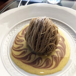 八王子うかい亭 - 7. デザート「モンブラン」