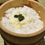 牡蠣と貝 - チーズリゾットは掬ってスープにでも、スープをここに入れても濃くて美味しい