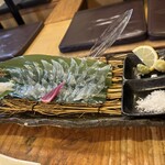 横浜イカセンター - アオリイカのお造り(次の写真 付属品)