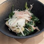 そば 耕作 - お通し
      小鯵のそば粉揚げ 