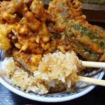 花家 - 海老天丼（大盛）1,000円